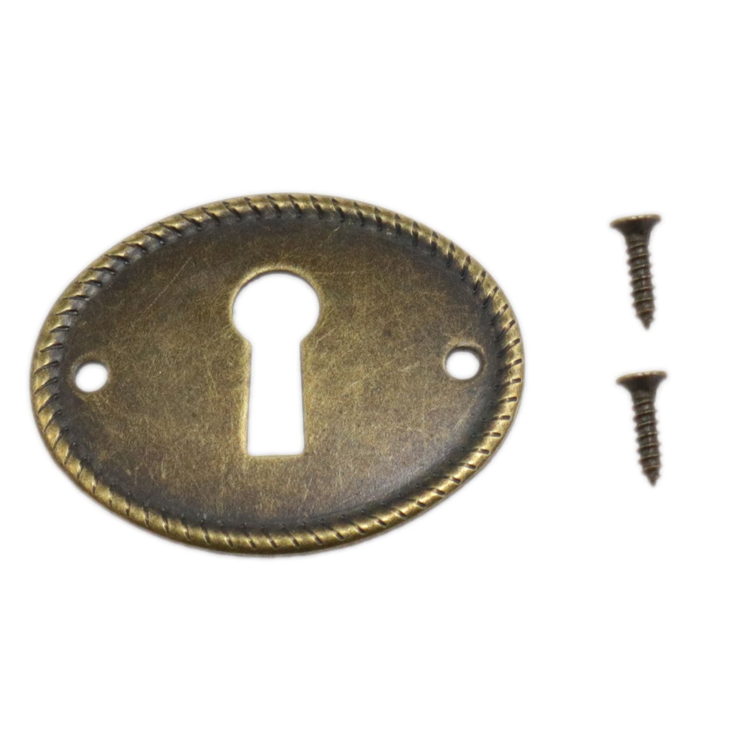 Vintage Keyhole Covers - Bronze (10 Pack) -3 Vintage Keyhole Covers - Bronze (10 Pack) -3