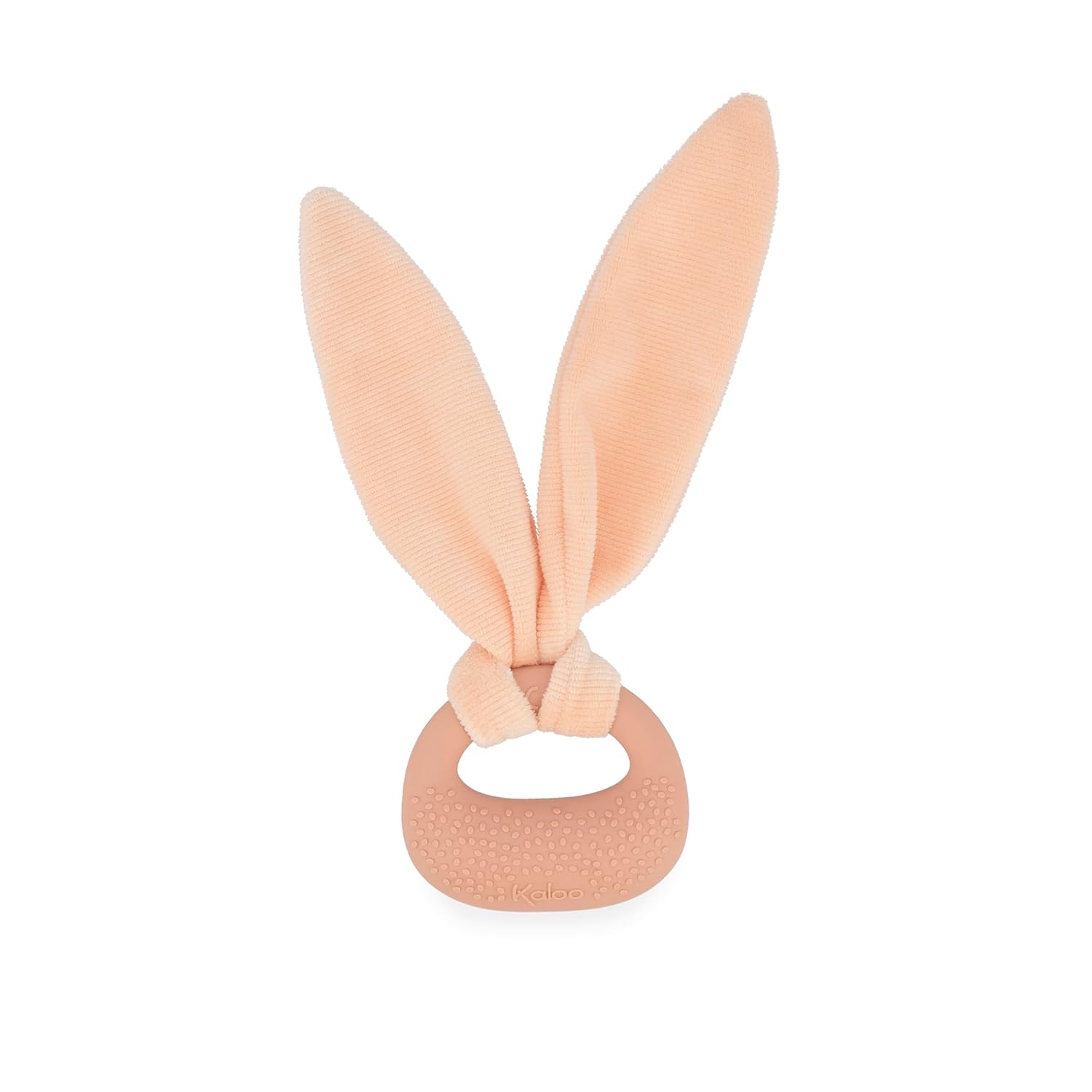 KALOO Lapinoo K218020 Birth Set, Peach Colour, 3 Baby Items, Cuddly Cloth + Teether + Baby Shoes 11 cm