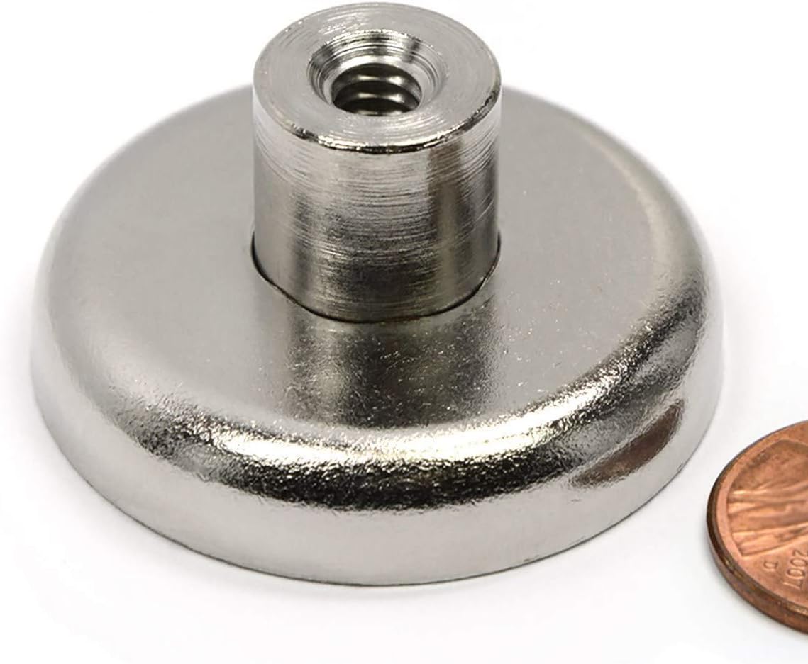 Magnetic Base Super Hold with 3 FT Steel Pole - (4 x 6) Orange Flag