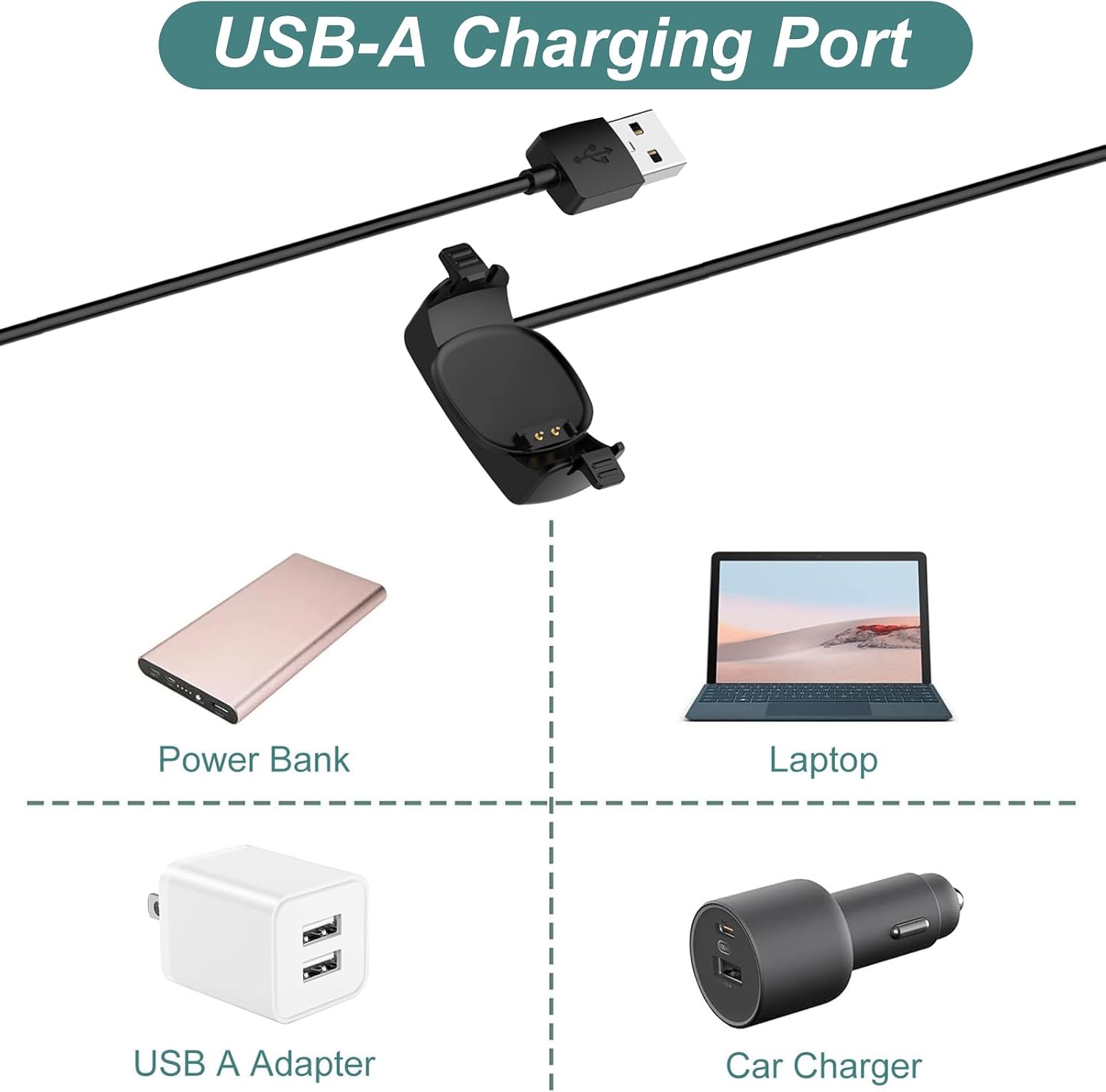 Kissmart Charger for Magicband+ | Replacement USB Charging Cable Dock Cord for Magic Band Plus