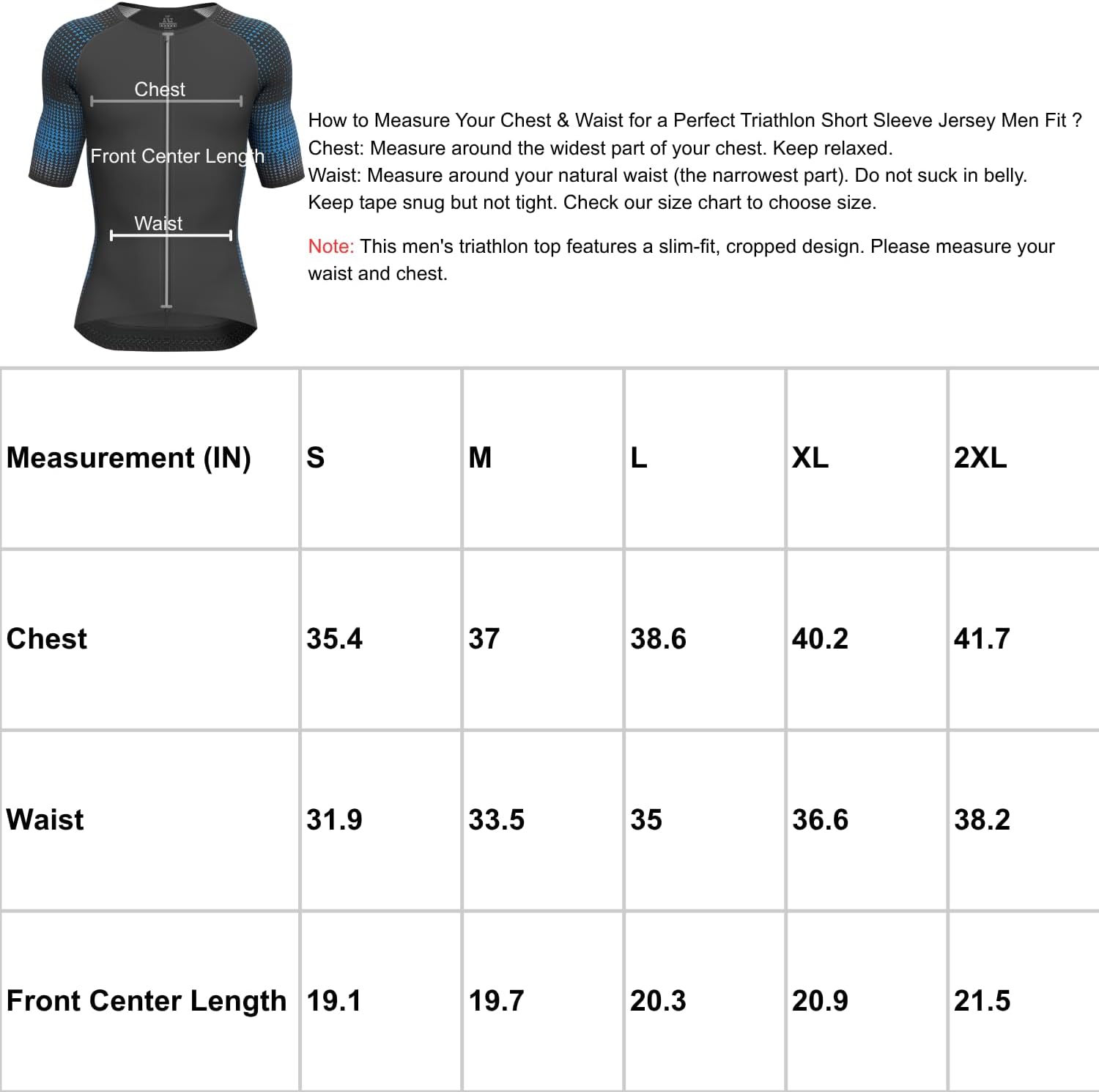 Wulibike Men's Triathlon Short Sleeve Top High Elasticity Jersey with 2 Pockets,Tri Shirts for Swim Bike Run Training Race
