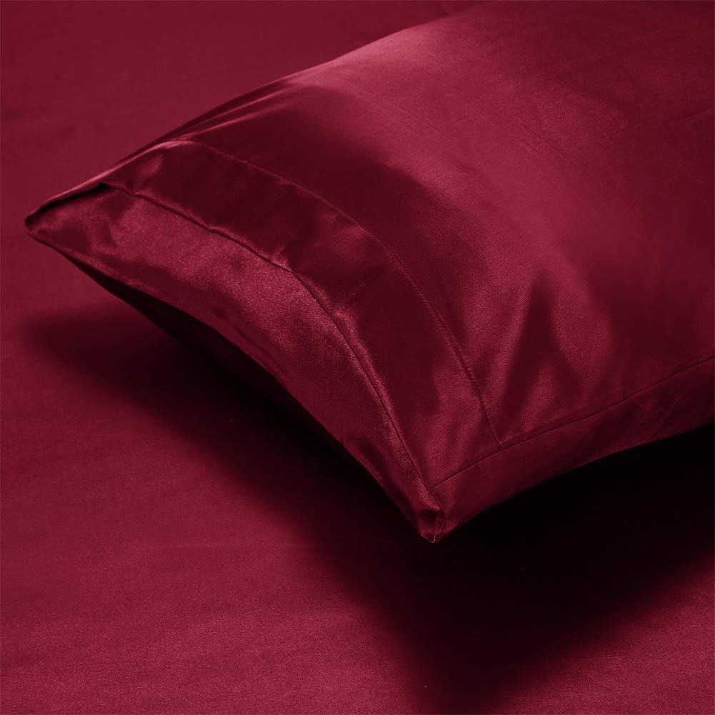 AiMay 3 Piece Duvet Cover Set Super Soft Satin Silk Honeymoon Sexy Luxury 100% Microfiber Thin Light Weight Bedding Collection (King, Gold)