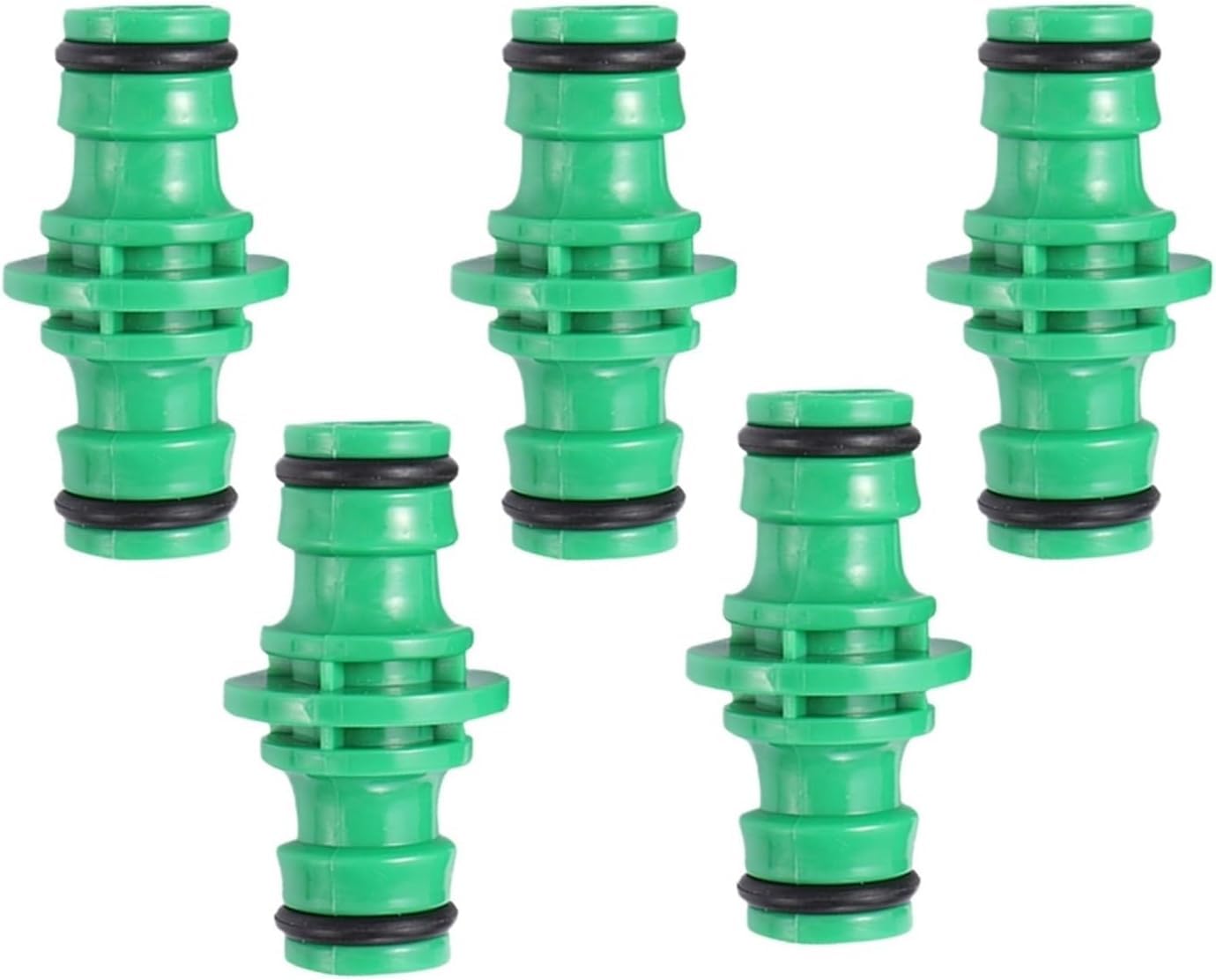 Wkhphmbeq 5Pcs Straight 5 Pack Y Shaped 1/2 Inch Drip Irrigation Tubing Connectors, Plastic Barbed Hose Fittings For Garden Watering And Greenhouse(5Pcs Straight)