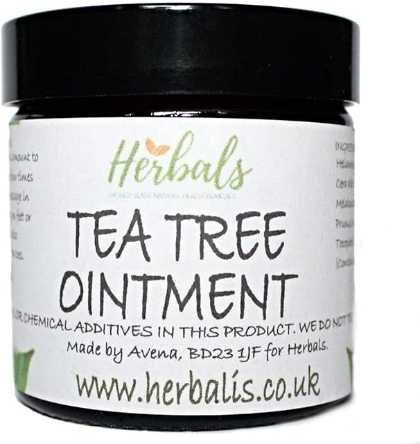 100% Natural Healing Tea Tree Ointment: for nail infections, athletes foot, bad odours and more 60ml