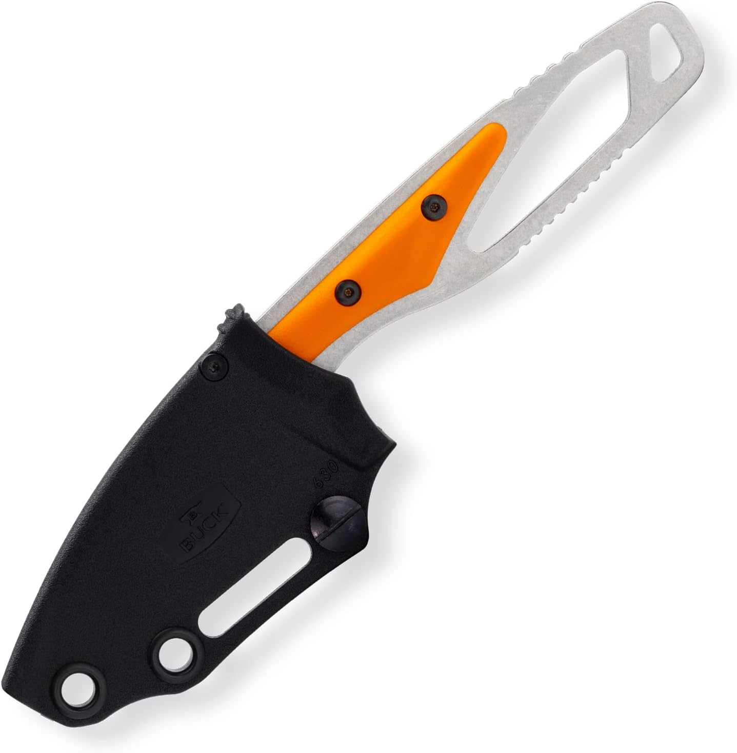 Buck Knives 630 Paklite Hide Select Fixed Blade Hunting Knife, 2 3/4" 420HC Steel Blade, Fiberglass Handle, with Sheath