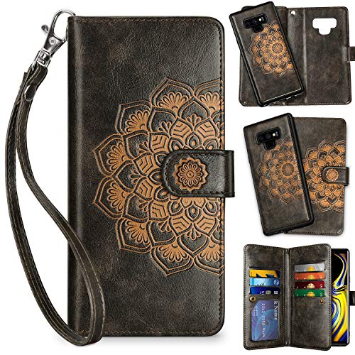Vofolen 2-in-1 Case for Galaxy Note 9 Case Wallet Card Holder ID Slot