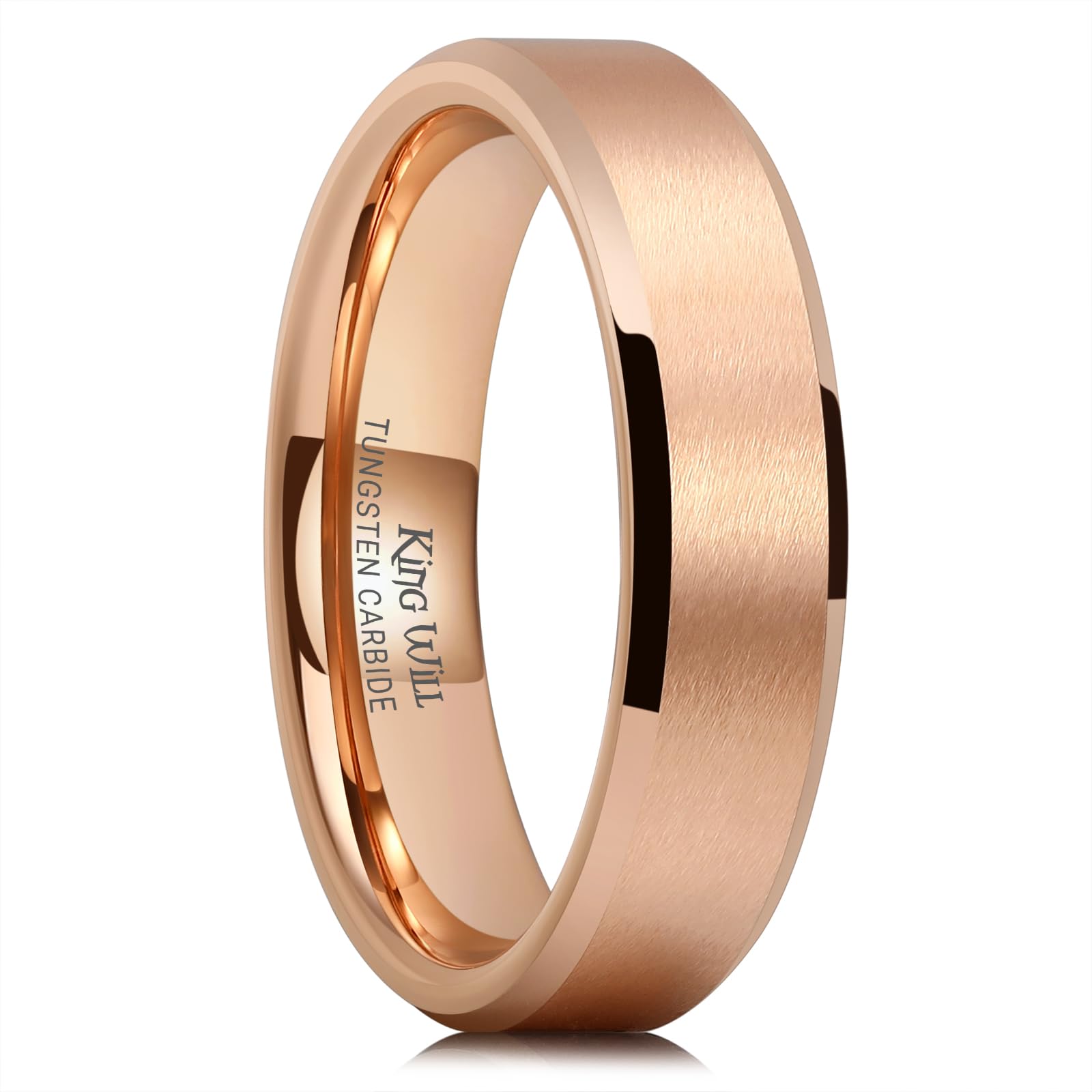 King Will Tungsten Men's Wedding Ring - Available in 6mm to 10mm