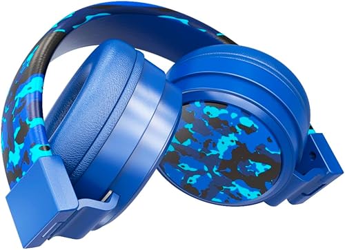 Miniatura 3 de Gabba Goods Auriculares seguros para niños, plegable sin enredos, conector de 0.138 in, limitación de volumen 8594 dB, sobre la oreja con micrófono