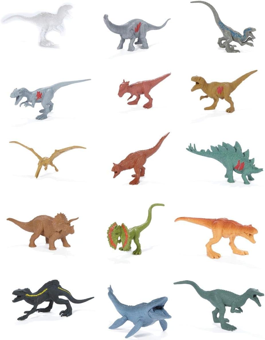 Jurassic World Fallen Kingdom mini Dino multipack 15 pack Battle Damage.