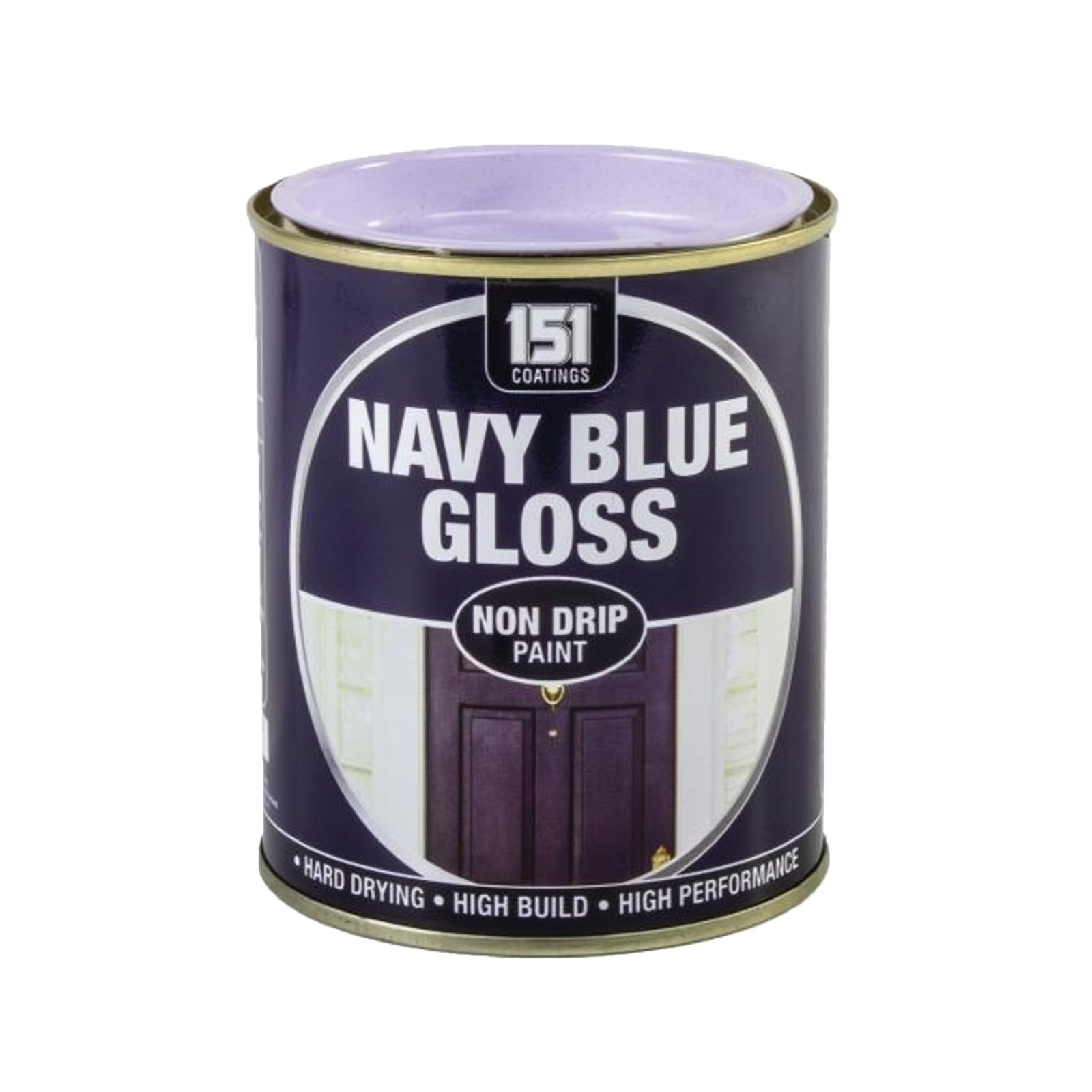Ysamax 1Pcs Navy Blue Gloss Non-Drip Paint, Fast-Drying Formula, Uv And Weather-Resistant, Long-Lasting Appeal, Perfect For Both Interior And Exterior, (1Pcs)