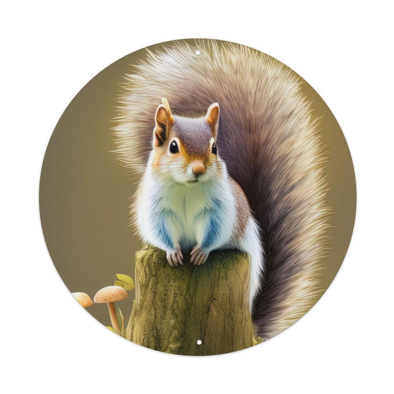 Wildlife Chipmunk Metal Tin Sign