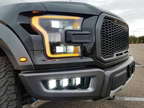 Miniatura 6 de iJDMTOY Juego completo de luz para niebla triple de 120W CREE ledes con defensa inferior, soportes de montaje & cableado para interruptor de