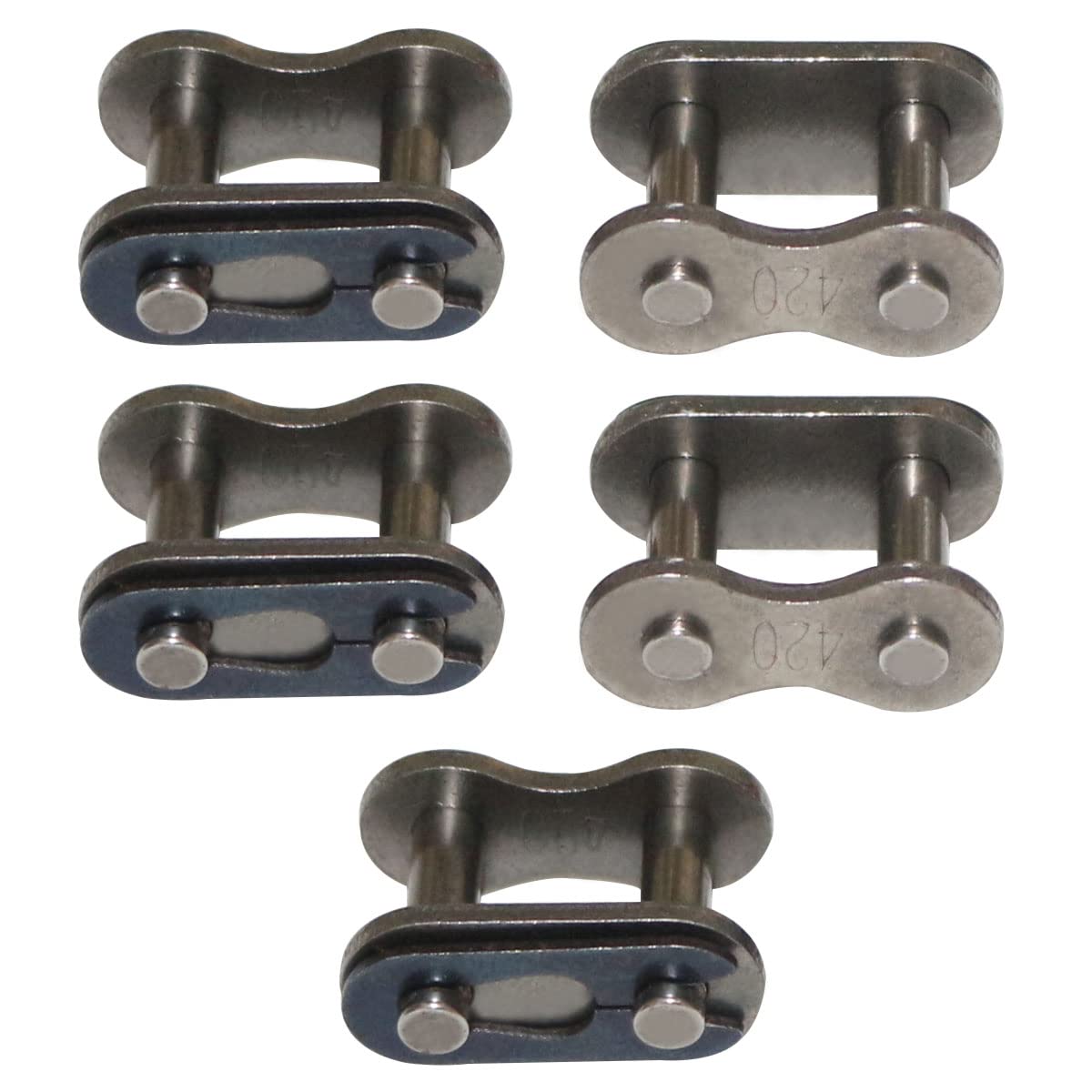 PRO BAT 420 Chain Master Link Roller Chain Connector Link Replacement for 90cc 110cc 125cc Pit Dirt Bike ATV 4 Wheeler Quad Baja Buggy Dune, 5pcs