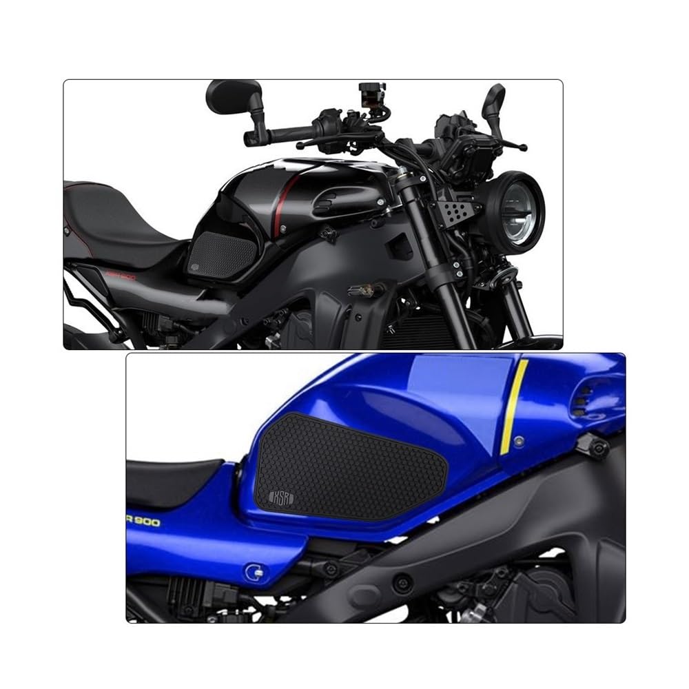 LAVAMI Tampon Traction Réservoir Moto Compatible Yamaha XSR-900 2022-2023 - Protection Caoutchouc Antidérapante