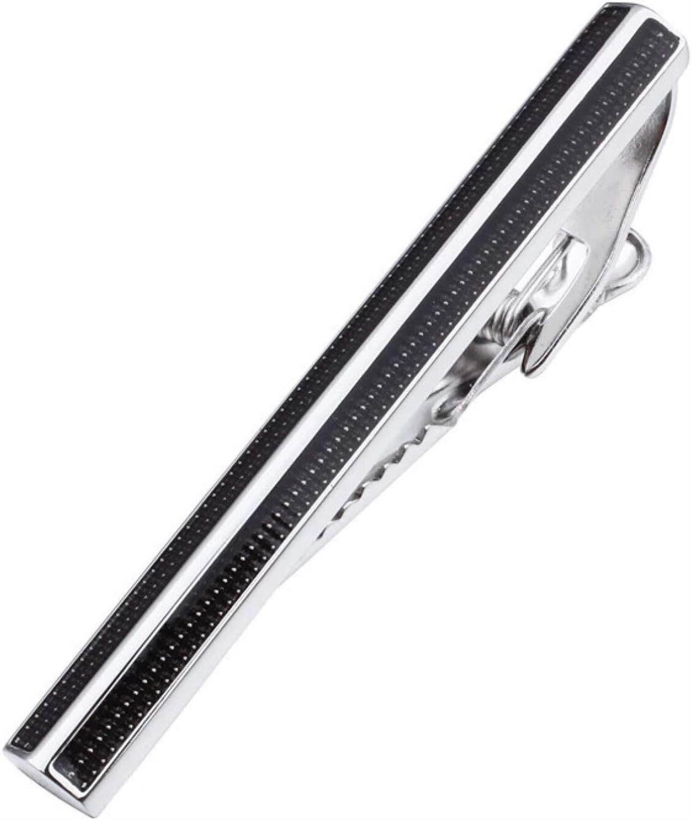 Barra de sujeción Clips de Corbata Negros de Moda for Hombres Pin de Cierre de Barra de Corbata