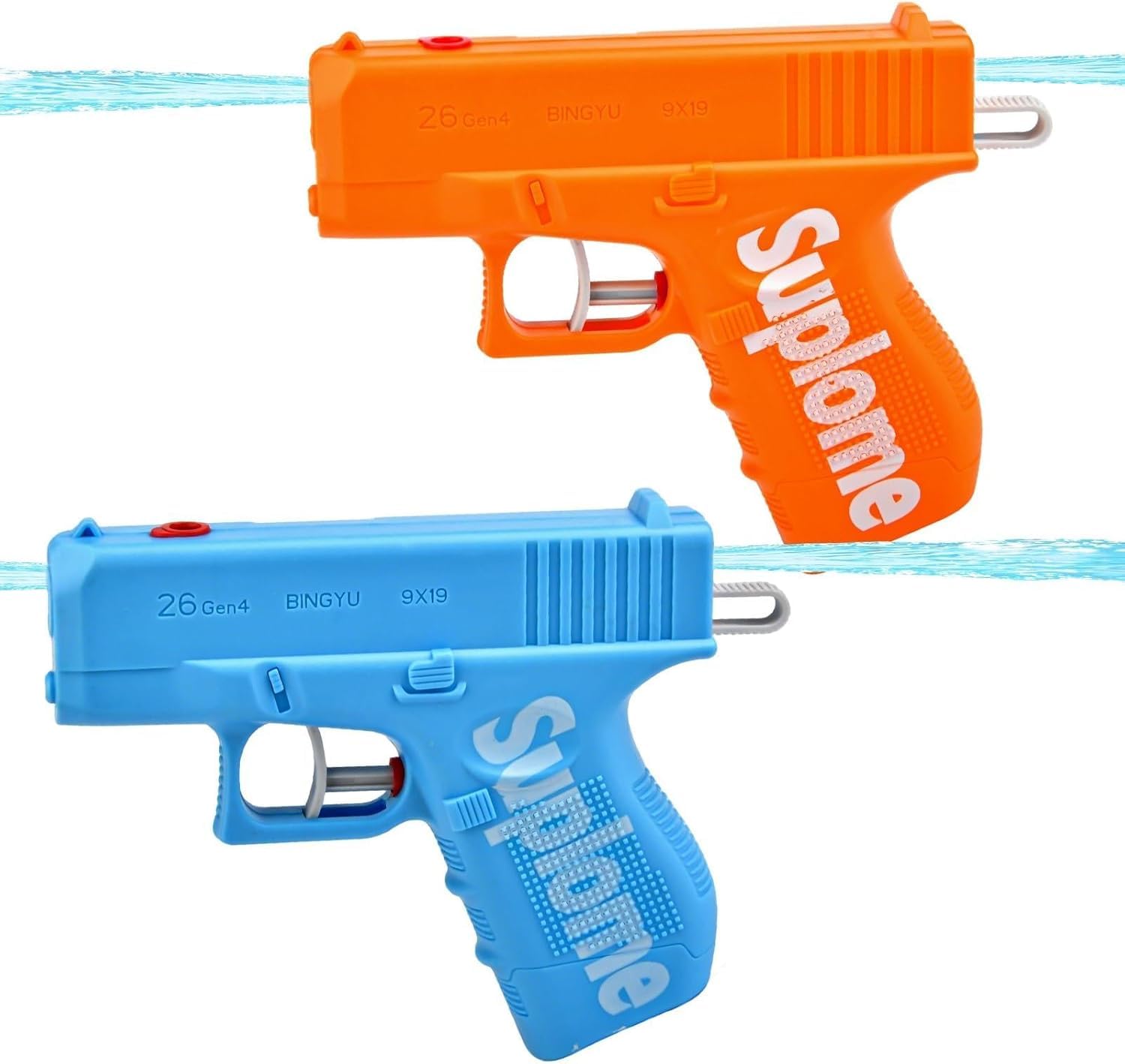 2 PCS Prank Water Gun, Mini Water Pistol Two-Way Toy, Water Gun for Kids with Shoots Backwards, Durable Prank Guns for Summer Pool Beach Party Fun Outdoor Travel, gifts for Boys Girls Kids