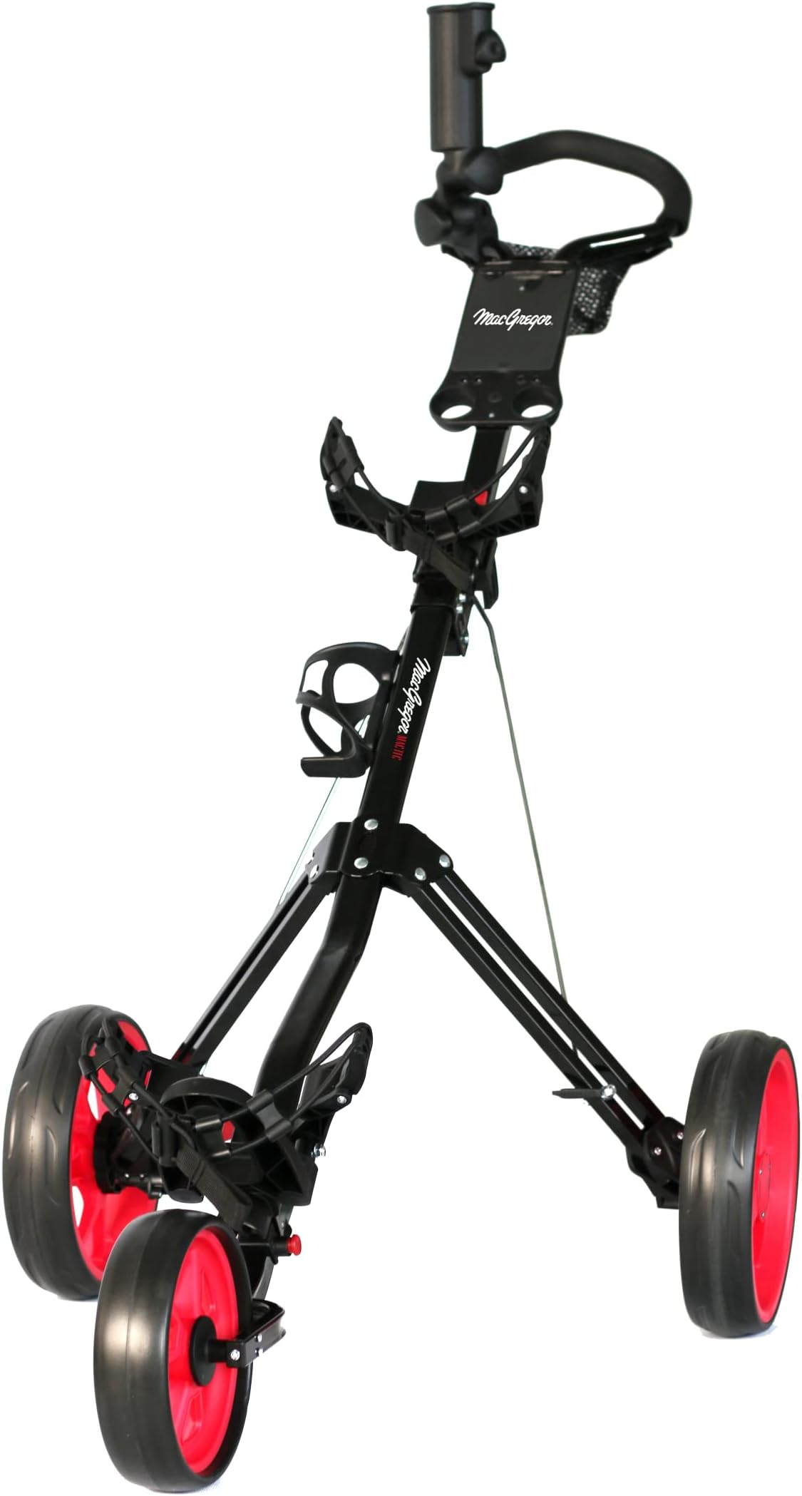 MacGregor Golf Trolley, Stainless Steel, Black, One Size