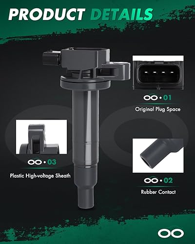 Vista 2311 de SCITOO 1 bobinas de encendido con 4 bujías de iridio para Chevrolet 2011-2015 Cruze 1.4L 2016 Cruze Limited 1.4L 2012-2020 Sonic 1.4L 2013-2021 Trax