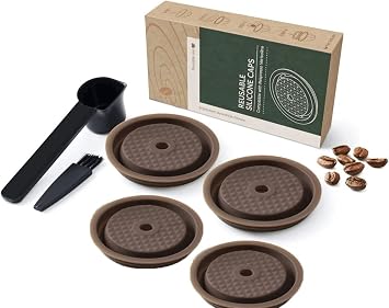 REUSABLE COFFEE CAPSULE DISCS Reusable Refillable Pod for VERTUOLINE & VERTUO capsules, compatible with VERTUOLINE & VERTUO pods