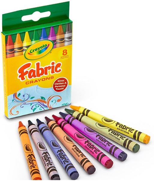 Crayola 8Count Fabric Crayons Arts, Crafts & Sewing