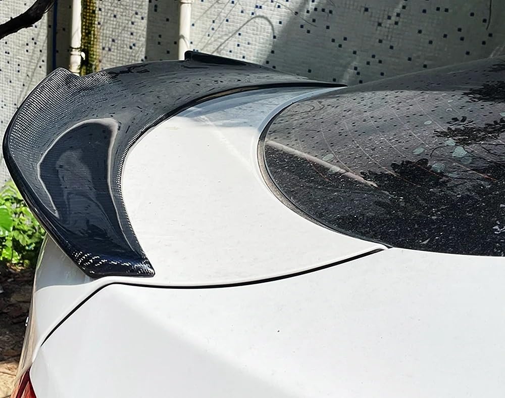 Dla B&MW X6 E71 E72 2008-2014 Skrzydło Na Klapie Lotka Tylny Spoiler Bagażnika Akcesoria Dekoracyjne Do Samochodu Spojler Tylny Trunk Wing(Real Carbon Fibe)