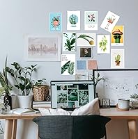 Vista 7 de Kit de collage de pared con imágenes estéticas, decoración estética verde de la habitación, pósteres de los años 50 para estética de habitación