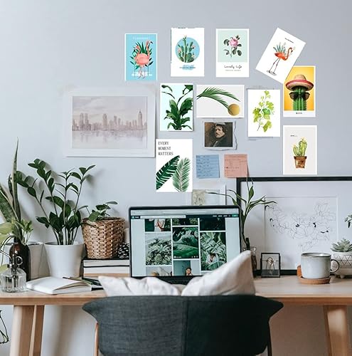 Miniatura 7 de Kit de collage de pared con imágenes estéticas, decoración estética verde de la habitación, pósteres de los años 50 para estética de habitación,