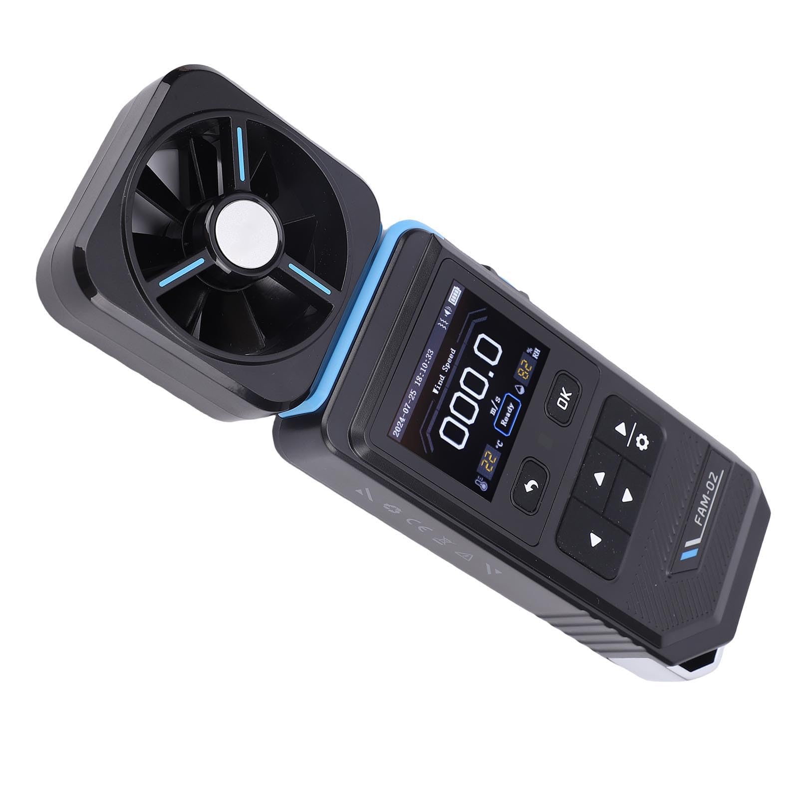 Hyuduo Hand-Anemometer, Tragbares Digitales Windmesser-Gerät mit