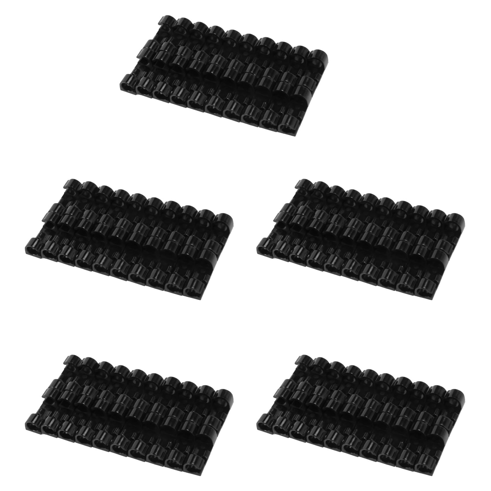 Jnchdghwa Black 100Pcs/Lot Wire Fixing Clamp Clip Desktop Wire Clear Up Clips Holder Clamps Cable Clip Device Usb Cord Clips(Black)