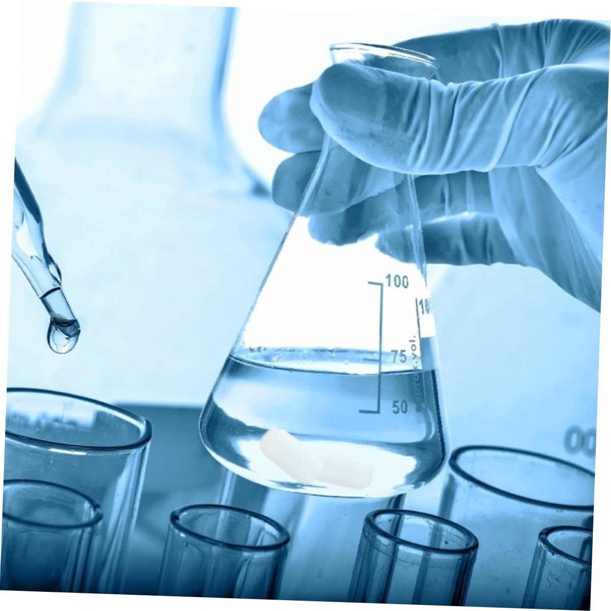Varillas Agitadoras Magnéticas 10 Piezas Ptfe para Laboratorio | Blanco, Resisten Altas Temperaturas, Mezcla Uniforme de Muestras, Suministro Técnico para Entorno Científico