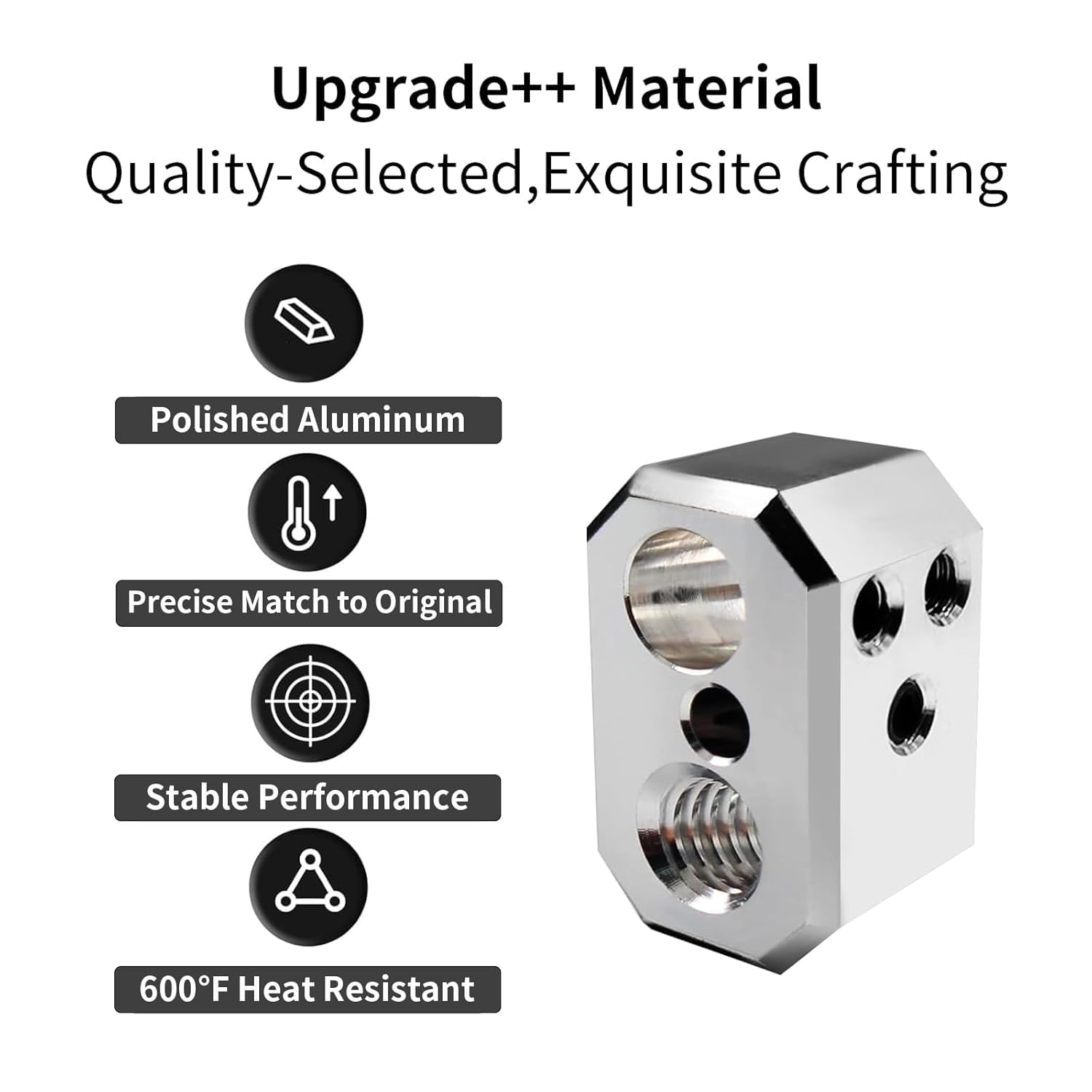 Prusaa MK4 Druckkopf-Kit – XL Hotend Ersatz: Nextruder Heizblock Silikonsocke Messing gehärtete Stahldüse 0,4 mm 104NT Thermistor 24 V 40 W Heizpatrone – 3D-Druckerzubehör
