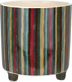 CACHEPÔ VASO DECORATIVO ENFEITE CASA HOME&CO CERÂMICA 15x14x14cm COLOR