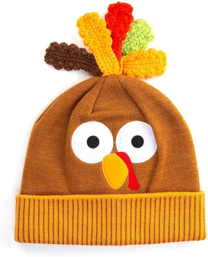 Gone For a Run Turkey Knit Beanie - Thanksgiving Hat - Turkey Trot Gear
