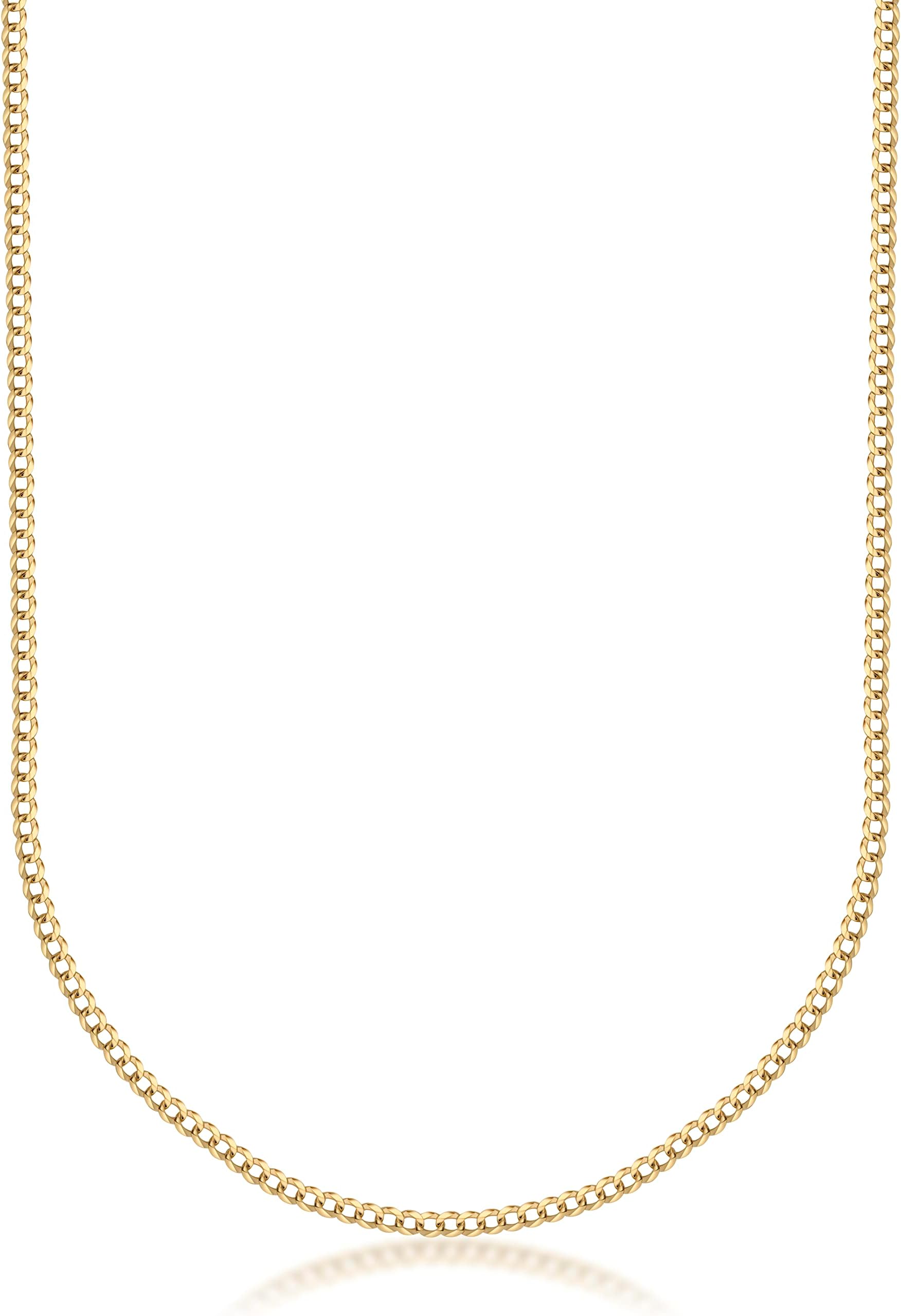 PORI JEWELERSPORI JEWELERS 18K Solid Gold 1.8MM Cuban Curb Link Chain Necklace - Made In Italy