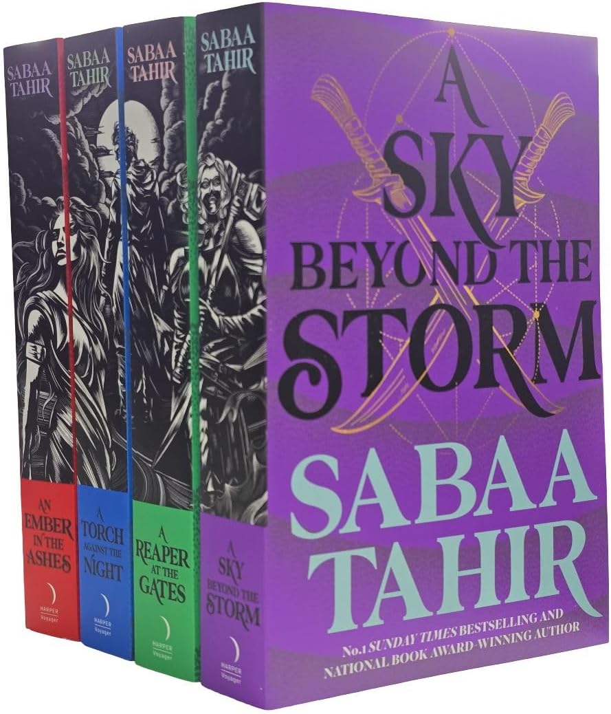 Sabaa Tahir Ember Quartet Series 4 Books Collection Set (An Ember in the Ashes, A Torch Against the Night, A Reaper at the Gates, A Sky Beyond the Storm)