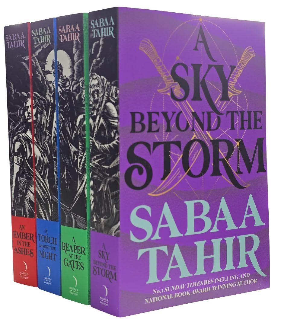 Sabaa Tahir Ember Quartet Series 4 Books Collection Set (An Ember in the Ashes, A Torch Against the Night, A Reaper at the Gates, A Sky Beyond the Storm)
