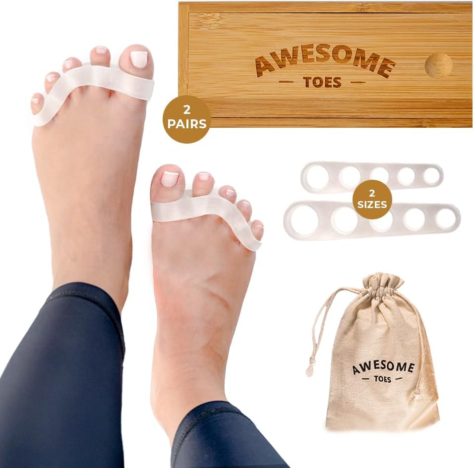 YOGABODY Naturals Toe Spreaders & Separators Two Pairs in Stylish