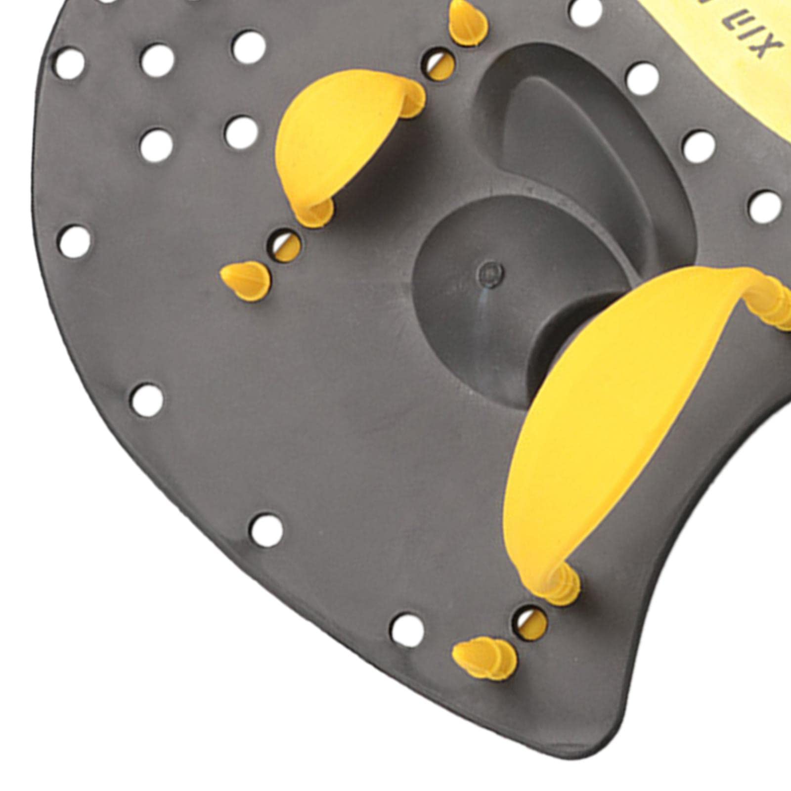 Lot de 5 pagaies plates professionnelles pour entraînement de natation Jaune Taille M