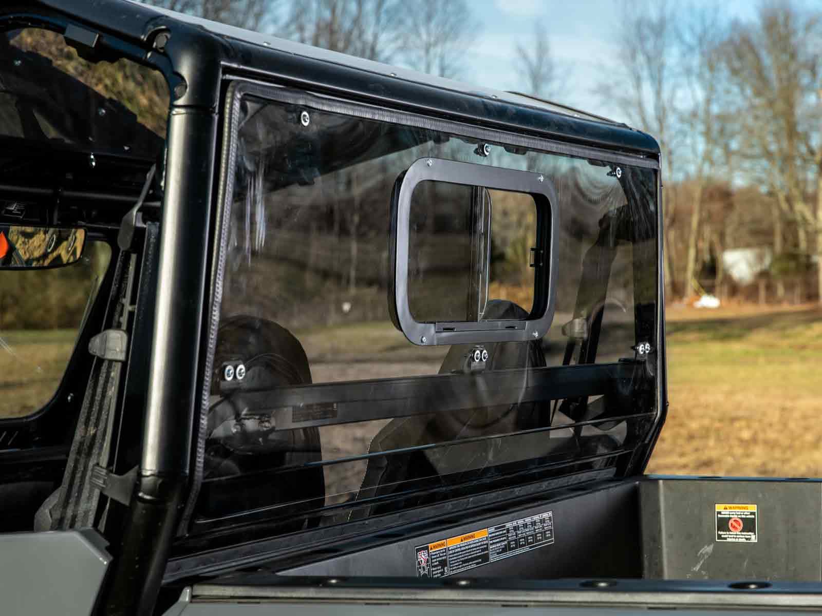 SuperATV Polaris Ranger XP 1000 Sliding Rear Windshield - RWS-P