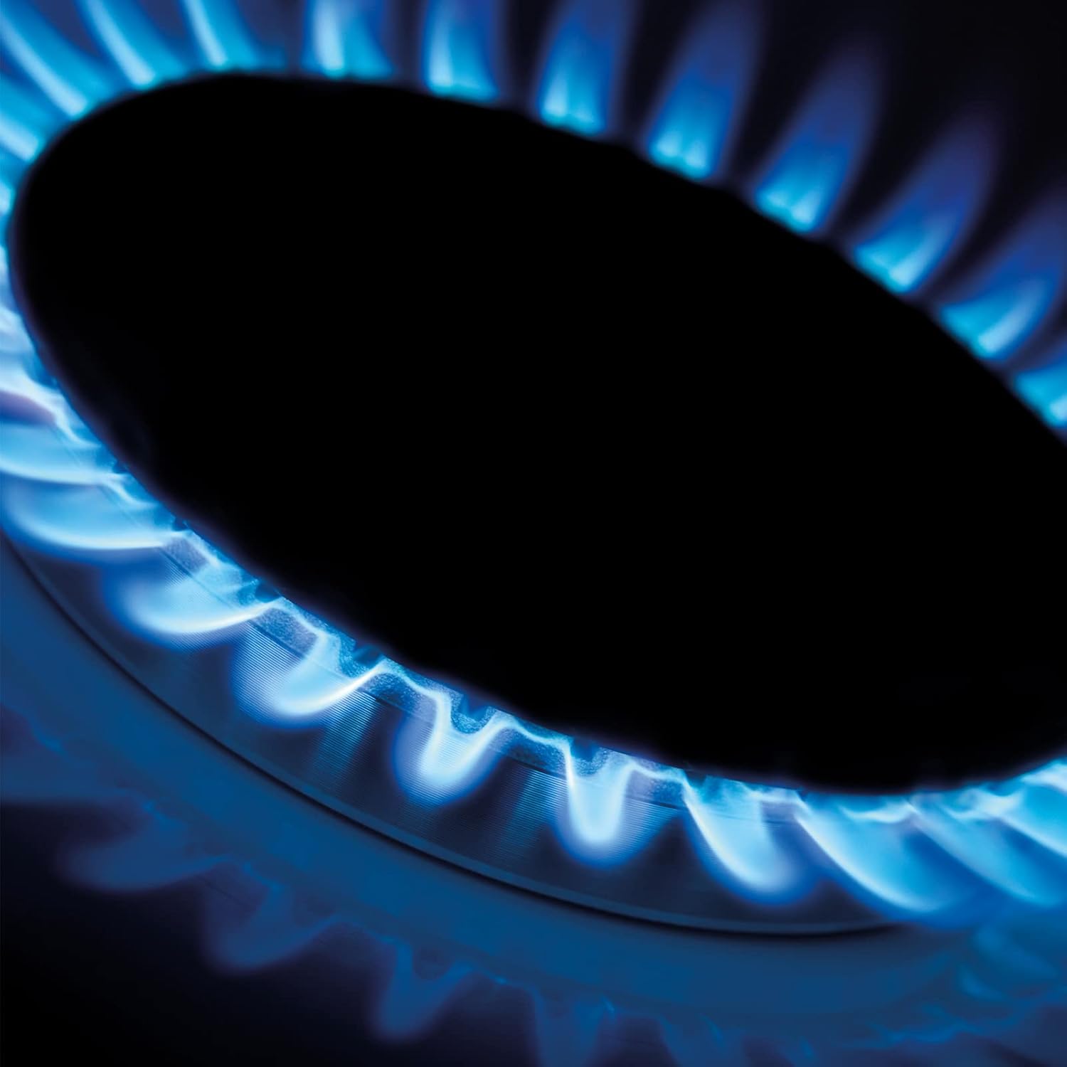Glem Gas hob burner with blue flame