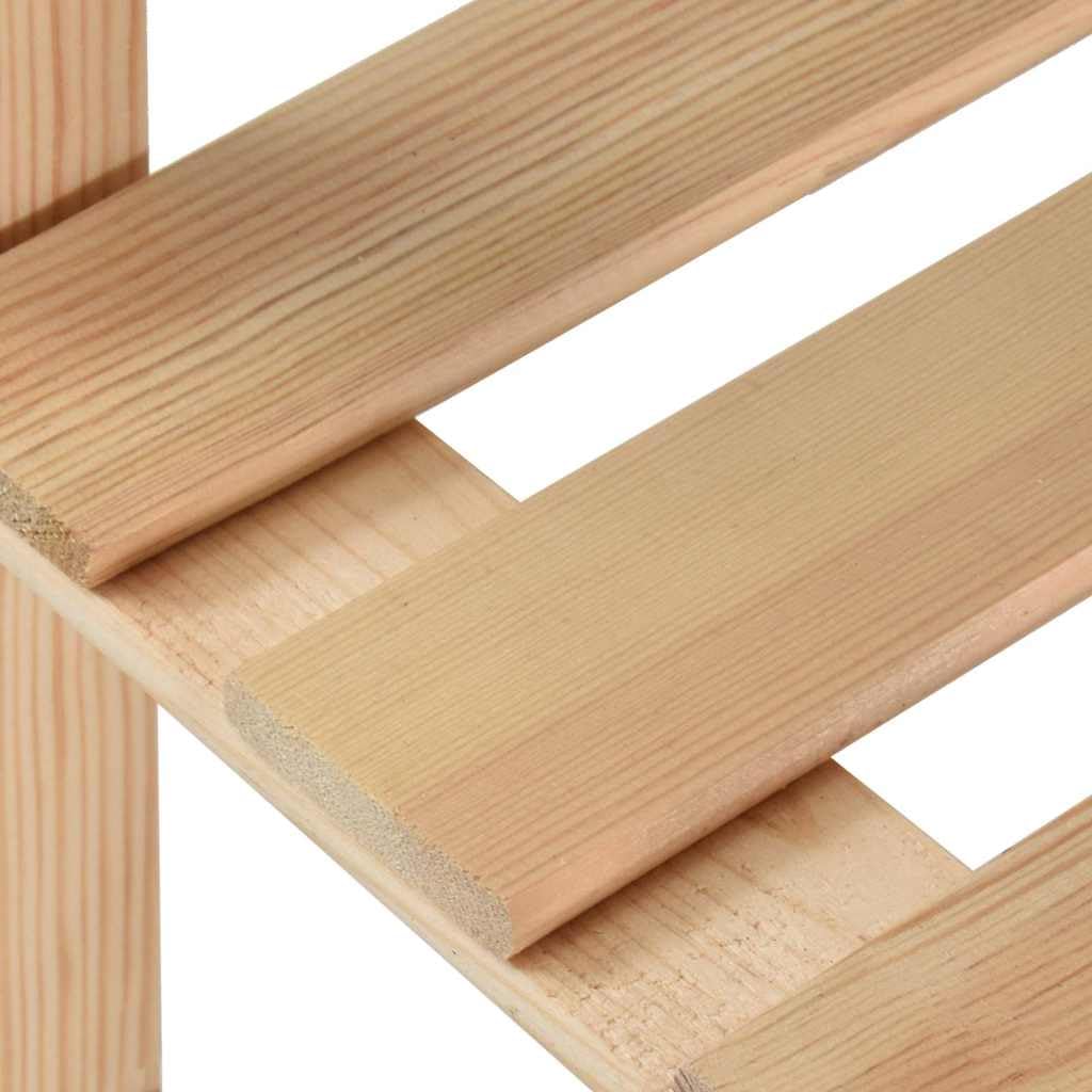 Scaffale in legno di pino massiccio con 5 ripiani stabili, 170 x 28,5 x 170 cm, ideale per riporre oggetti in casa o in commercio, adatto come libreria, divisorio o stoccaggio