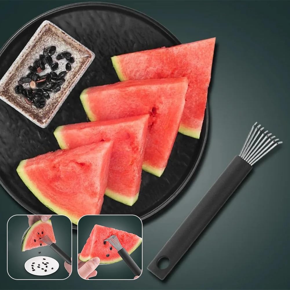 Évideur De Pastèque En Acier Inoxydable - Outil Multifonction Pour Vider Fruits Et Légumes - Design Ergonomique Et Facile à Nettoyer
