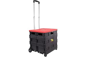 Quik Cart, A Collapsible, Rolling Crate On Wheels