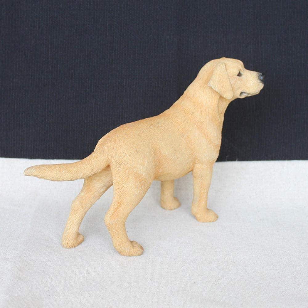 Prezenty Figurki Sztuka Statuetki Dekoracja Prezenty Figurki Sztuka Dekoracja domu Ozdoba Labrador Pies rzeźba Model zwierzęcia Żywica Rzemiosło Ozdoby Wystrój domu