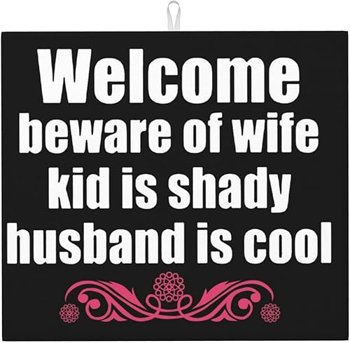 Canarias Dish Drying Mat For Kitchen, Kitchen Drying Mat, Absorbent Quick Drying Dish Mat Machine Washable 16 In X 18 In