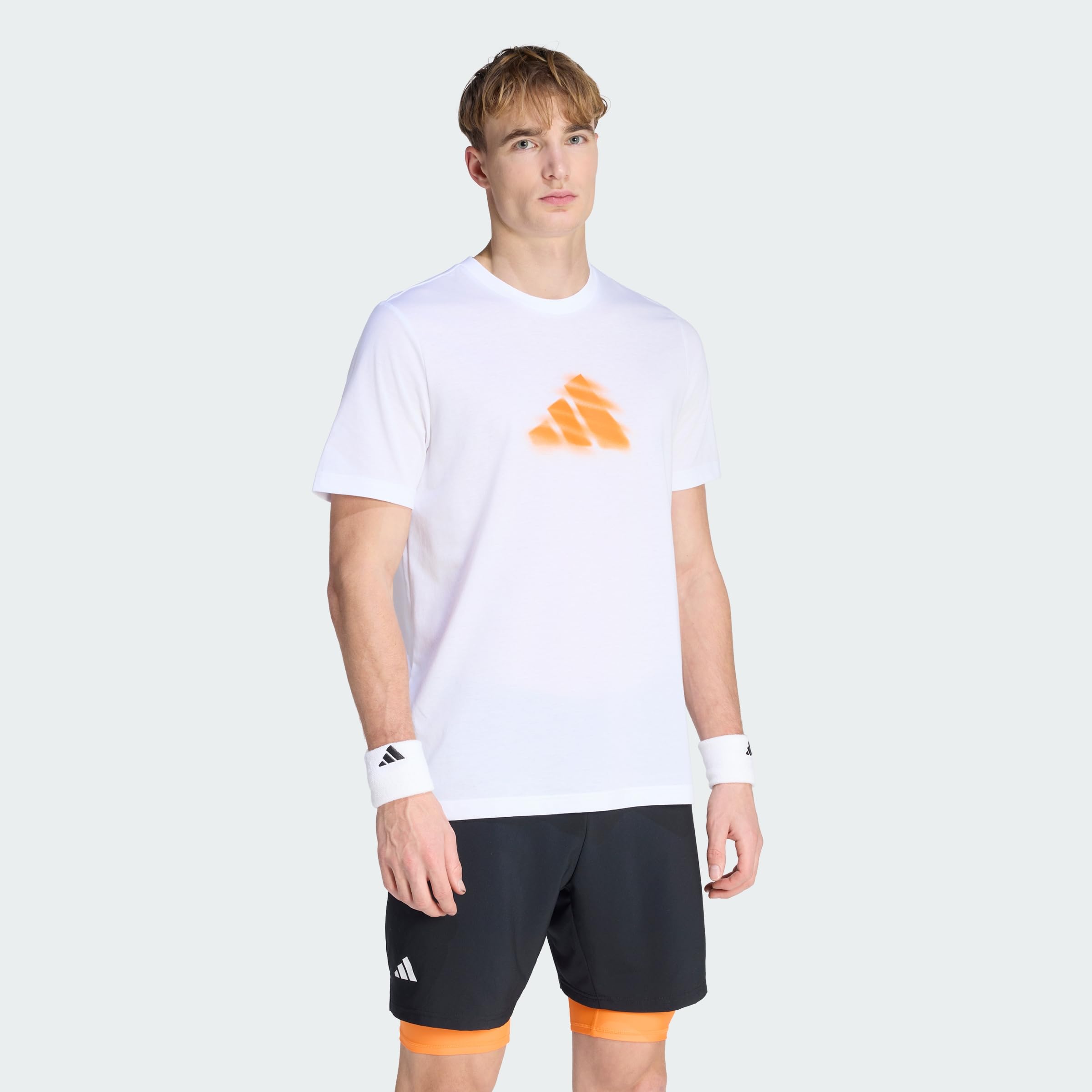 adidas Men's Tennis Clay is NOT Graphic T-Shirt, White, XXL