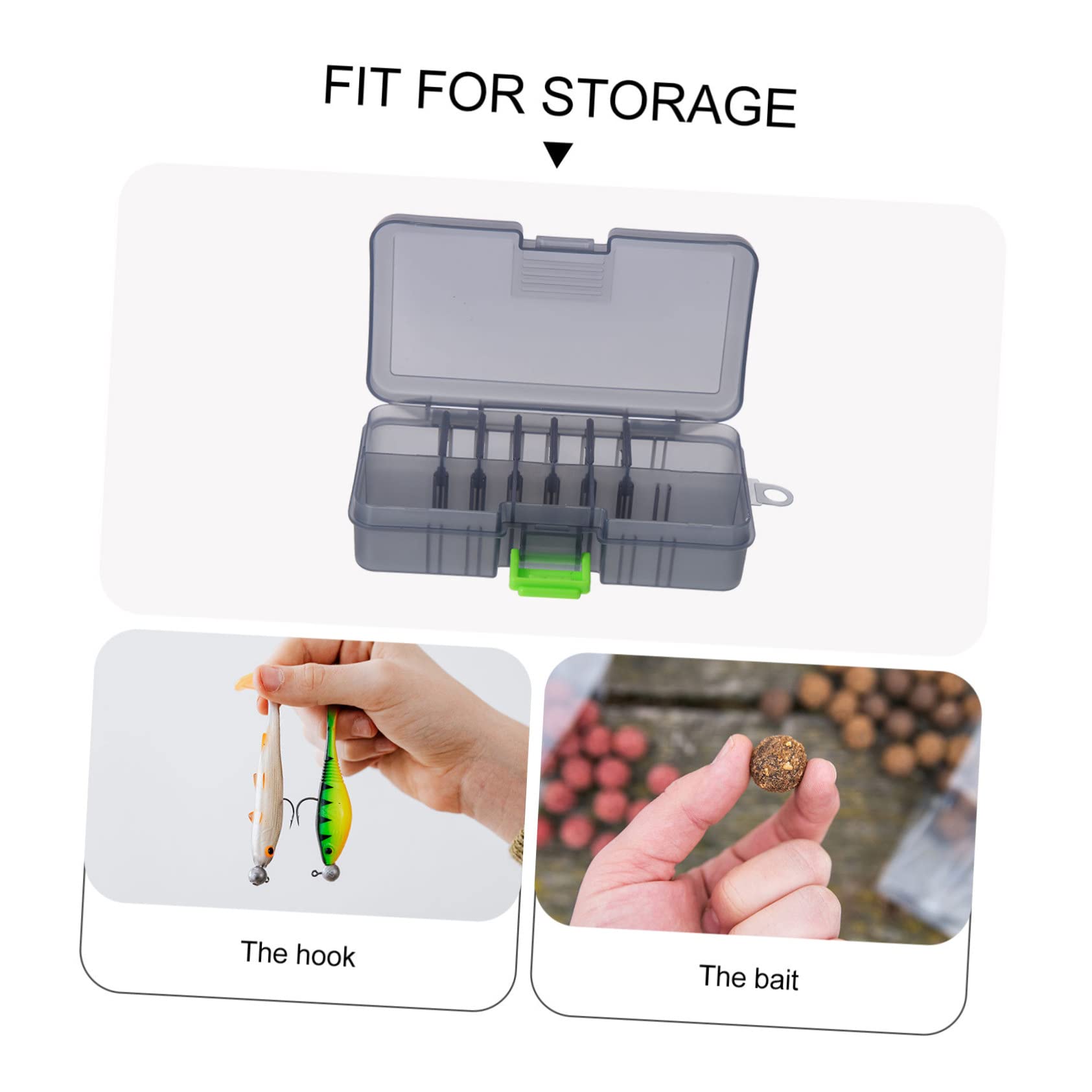 Sosoport 3 Set di Attrezzi da Pesca Scatola di Immagazzinaggio Esca Scatola di Immagazzinaggio Custodia per Ami Esche Accessori 2 Pezzi * 3