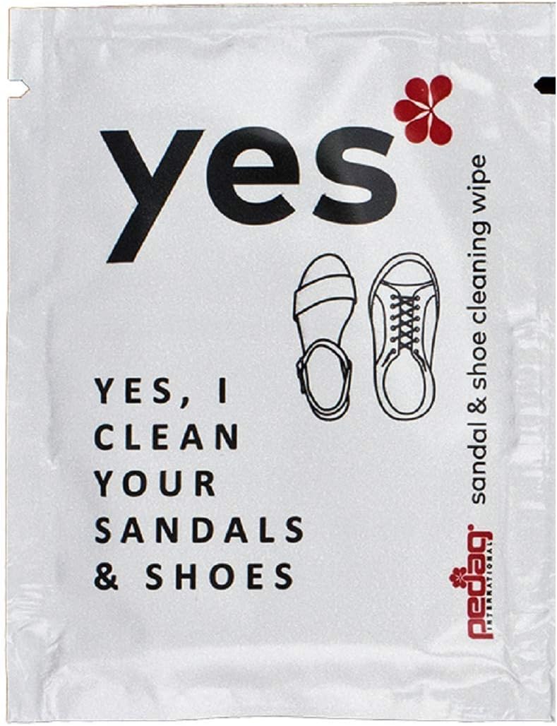Pedag Wipes Yes Kit - Cleans Sneakers and Sandals Travel Size - Set of 10