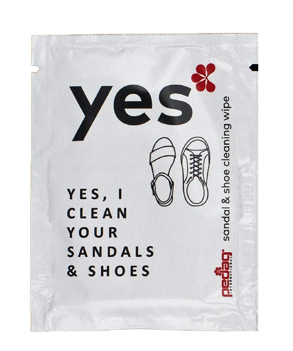 Pedag Wipes Yes Kit - Cleans Sneakers and Sandals Travel Size - Set of 10