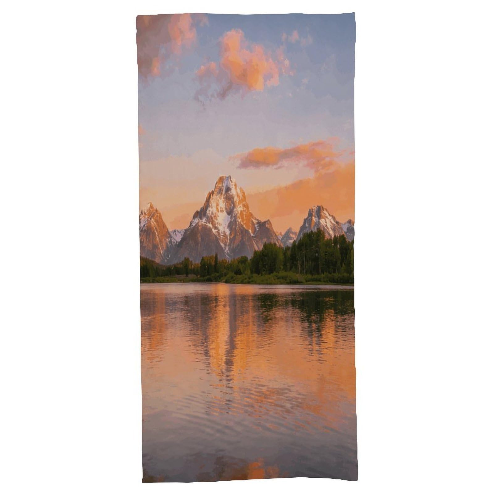 Fodpand Style Landscape Bath Towel, Highly Absorbent & Quick Drying Beach Towel, Compact & Lightweight Pool Towel For Bathroom, Beach, Pool, Gym, Spa, And Hotel Use